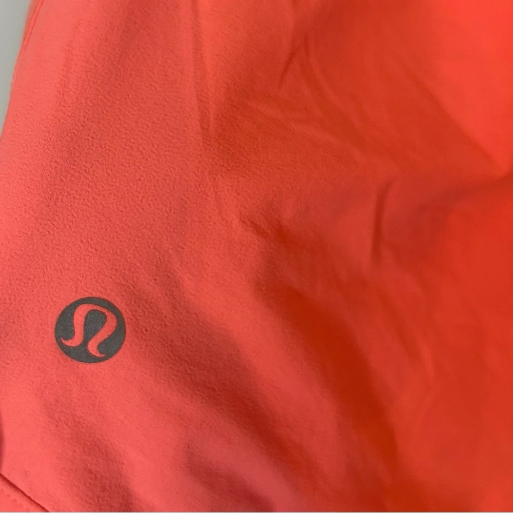 Lululemon Run: Pace Short- Pop Orange/Wagon Stripe Pop Orange/ Size 6 (FLAWED) - Picture 6 of 11